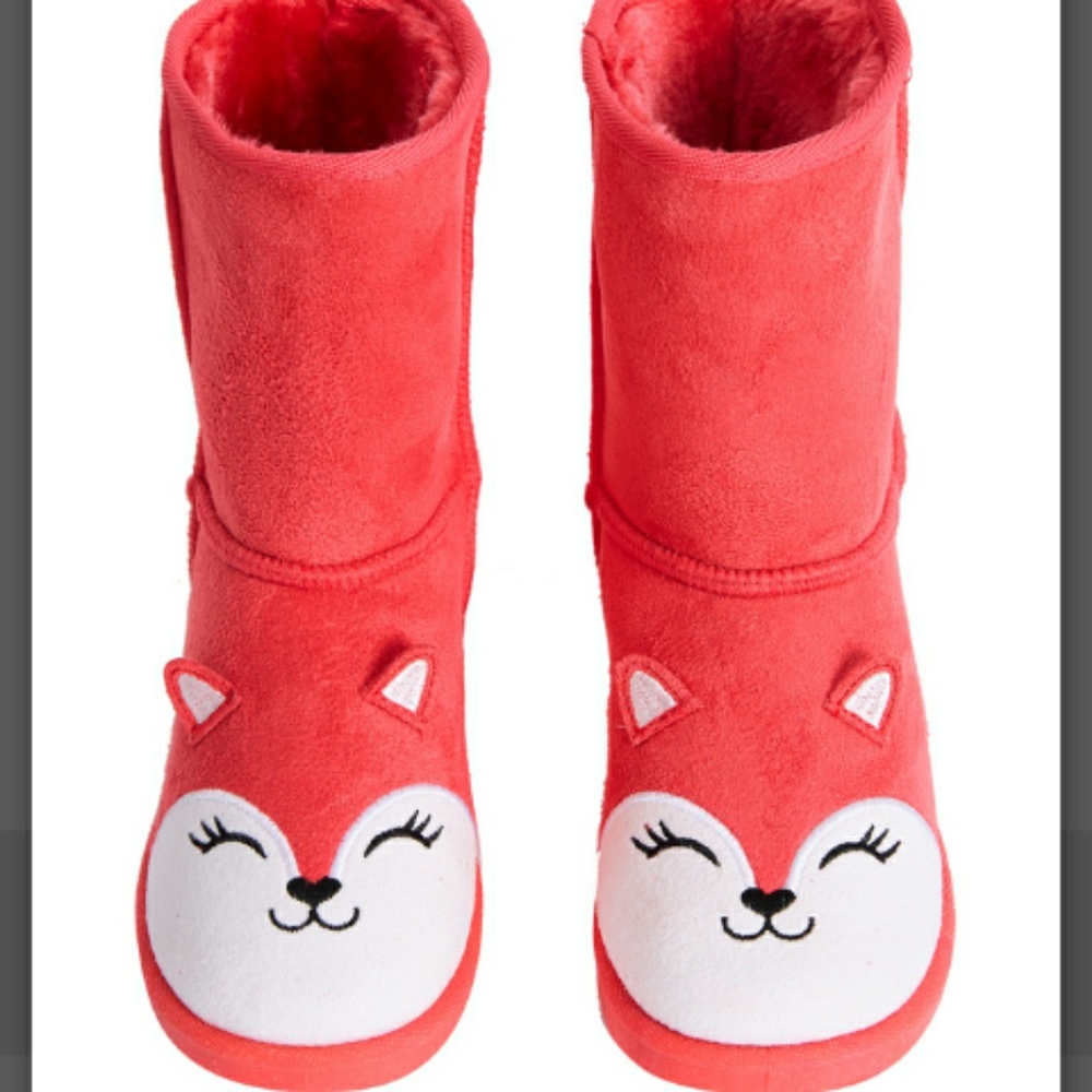 Fox furry boots